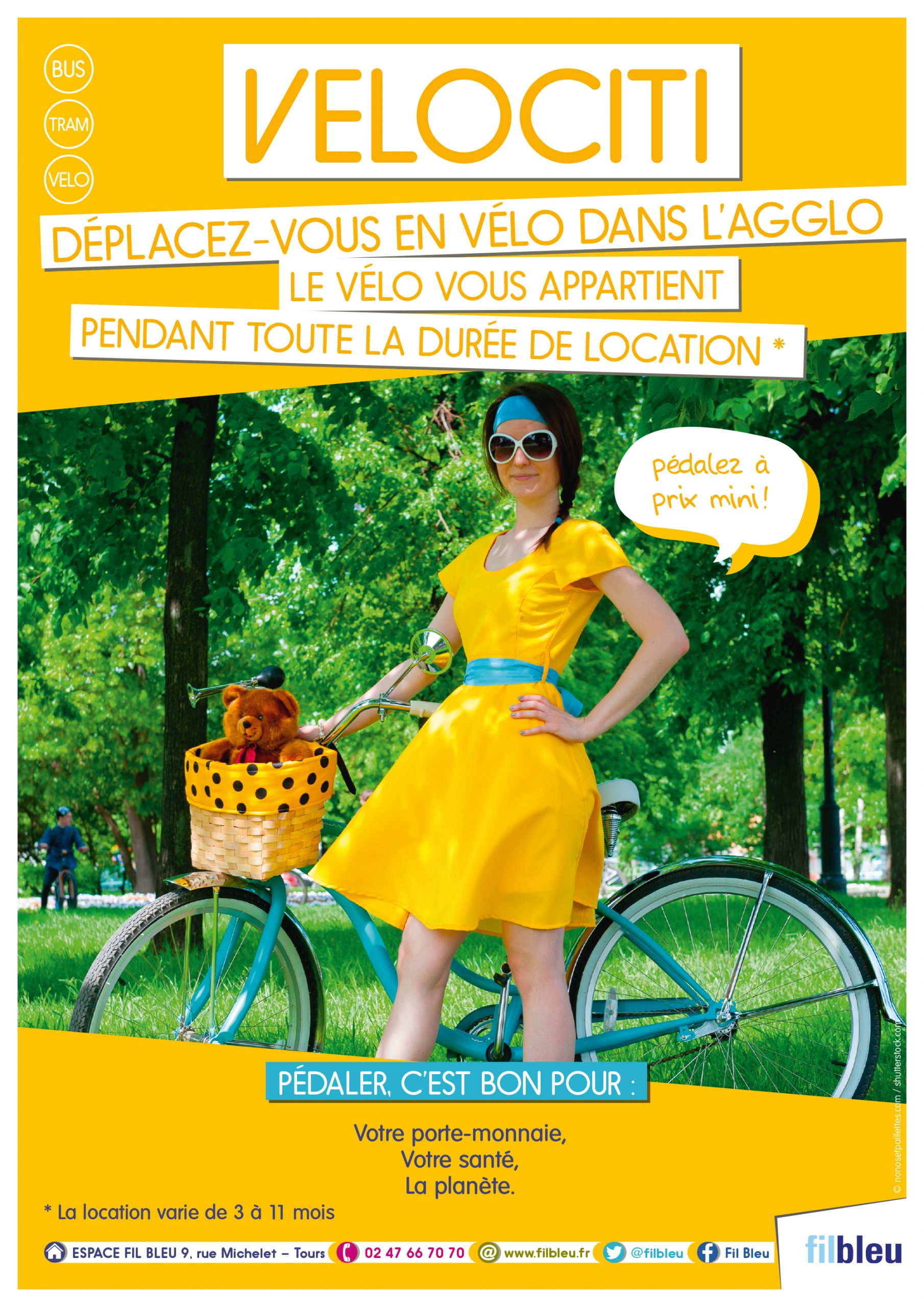 Affiche réalisée pour Fil Bleu (Tours)