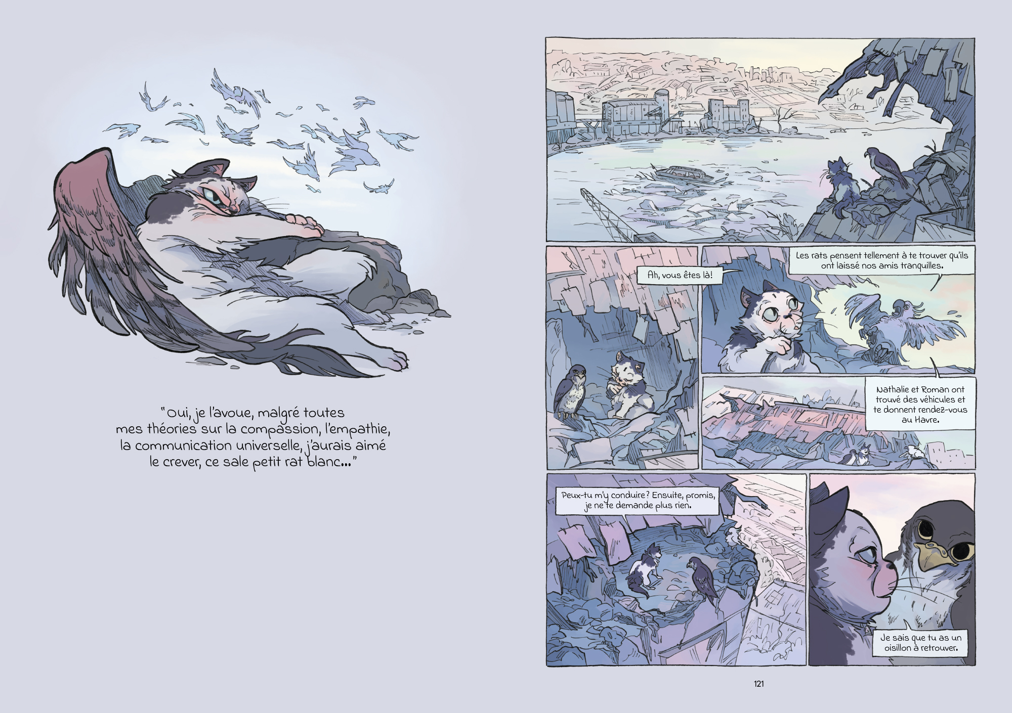 Lettrage de Sa majesté les chats T2 (Albin Michel)